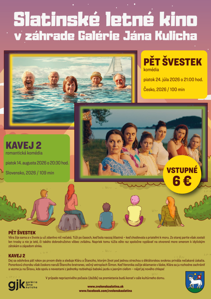 Slatinské letné kino 2026